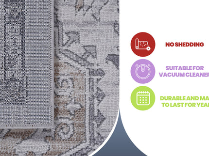 Marfi - 6' X 9' Oriental Area Rug - Ivory / Beige