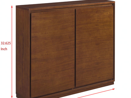 Sideboard, Buffet Cabinet With 2 Outlet Holes, Storage Cabinet For Entryway, Hallway, Living Room, Kitchen, Dining Room, Bedroom - Walnut