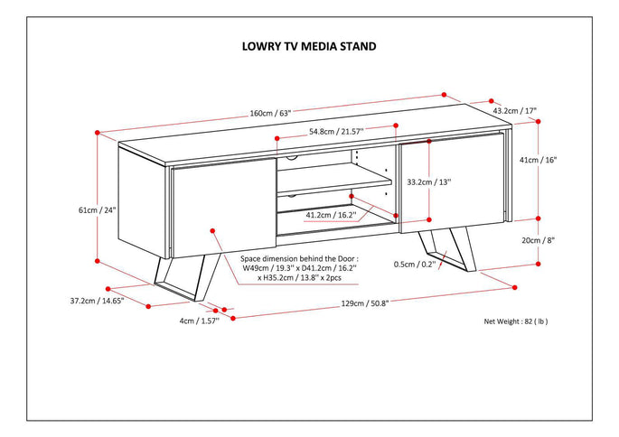 Lowry - Handcrafted, TV Media Stand