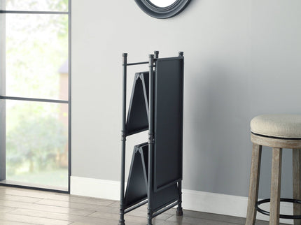 Cordelia - Hand-Brushed Console Table - Black / Bronze
