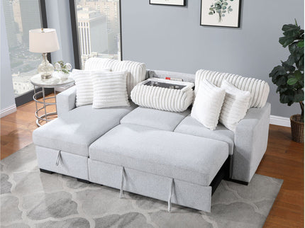 Ford - Reversible Pull Out Sofa Bed - Light Gray