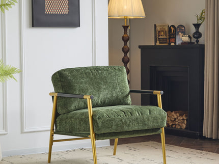 Modern Accent Chair With Cushions, Cozy Seating