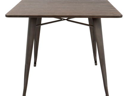 Oregon - Industrial / Farmhouse Dining Table - Espresso