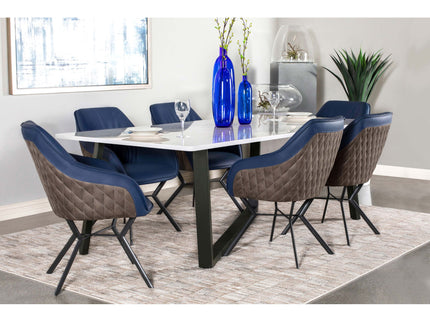 Vesper - Dining Rectangular Table - White Marble
