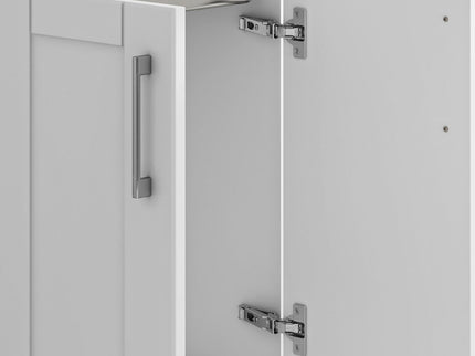 Shaker - Modern Wide, Laundry Cabinet With Faucet And Stainless Steel Sink