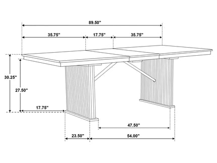 Dreydon - Extension Dining Table - Light Brown