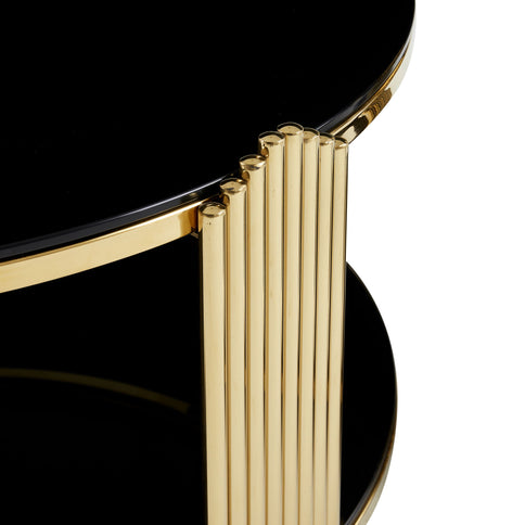 Round Table With Double Layer Storage
