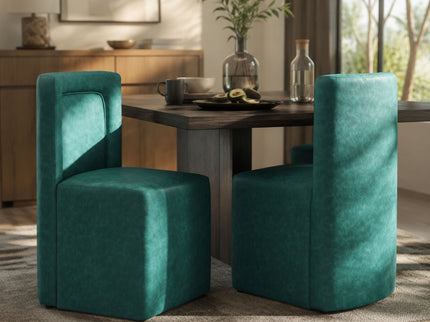 Vintage Upholstered Dining Chairs (Set of 2)
