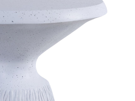 Outdoor End Table, Round Garden Stool - Aqua Gray