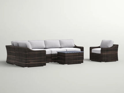 Stylish Sofa Seating Group With Cushions Perfect For Outdoor Gatherings