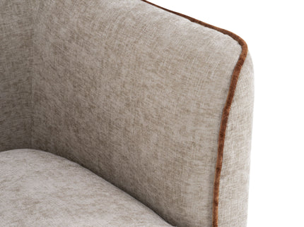 360° Swivel Accent Chair With Flared Arms