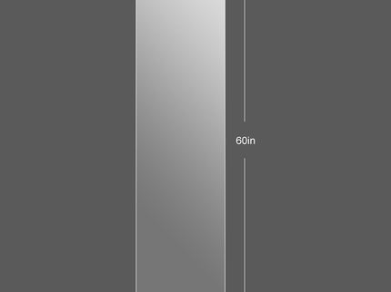 Full Body Round Corner Mirror For Living Room