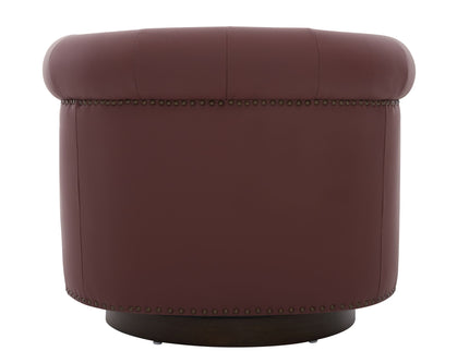 360° Swivel Accent Chair With Curved Back