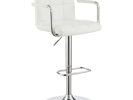 Letitia - Adjustable Height Bar Stool - White