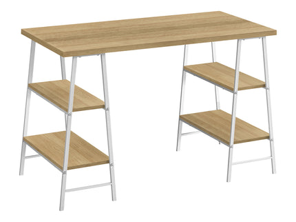 Computer Desk For Home Office, Laptop, Storage Shelves, Contemporary & Modern