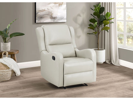 Cortland - Upholstered English Arm Recliner Chair Comfort Enhancing Lounge Chair - Ivory