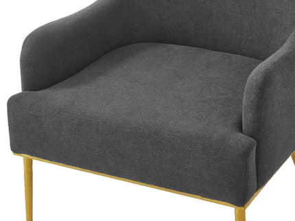 Modern Elegance Accent Chair With Curved Backrest