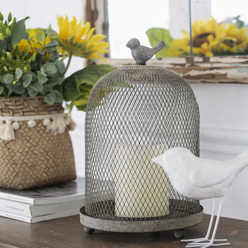 Ophira Sparrow Candle Holders (Set of 2) - Antique Gray