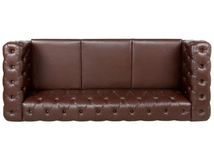 Square Arm Removable Cushion 3 Seater Sofa
