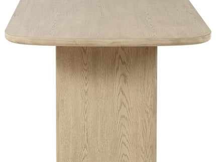 Kimpton - Counter Height Dining Table With Storage Cabinet And Shelves - Beige