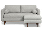 Gray / 2 Seater Sofa With Ottoman