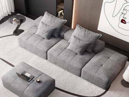 Modern Oversized Diy Combination Modular Sectional Sofa With Pillows