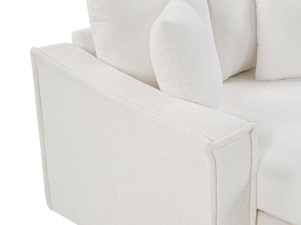 Modern Chaise Sofa With Hidden Storage For Living Room