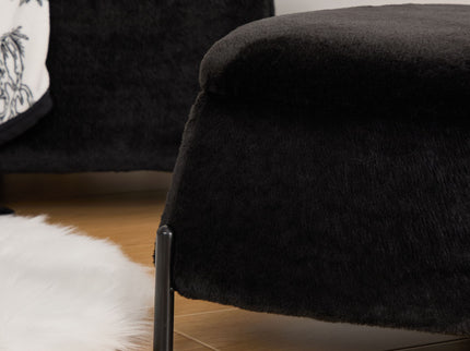 Upholstered Storage Ottoman Set With Reversible Lid