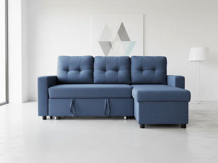 Convertible L Shaped Sectional Sleeper Sofa Bed, Saving Pull Out Couch