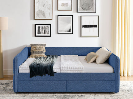 Upholstered Daybed & 2 Drawers
