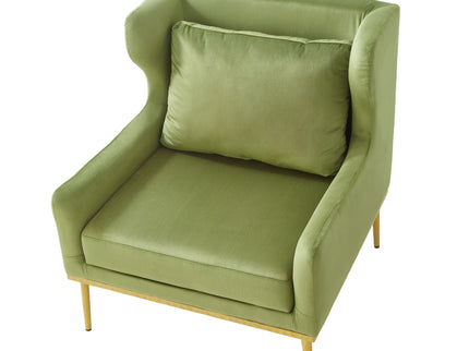 Elegant Curved Armrest Accent Armchair