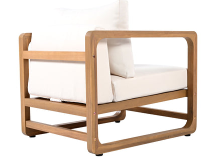 Outdoor Lounge Chair With Oversized Cushion Set For Patio