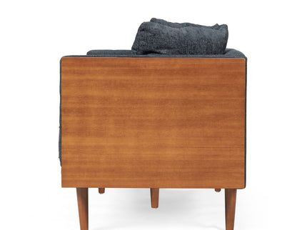 Retro Modern Loveseat With Button Tufted Upholstery