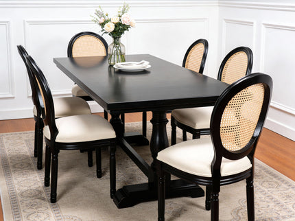 French Country Dining Chairs With Round Back (Set of 2)