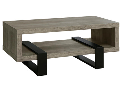 1 Shelf Coffee Table Design And Accents - Gray