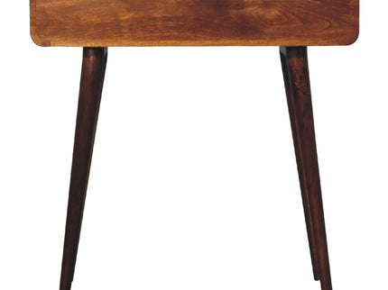 Curved Hallway Table - Chestnut