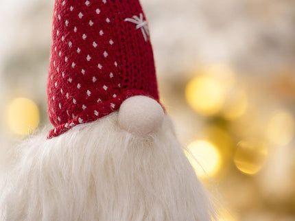 Christmas Gnomes Decorations, Christmas Table Home Ornaments For Holiday Party Gifts (Set of 2) - White / Red