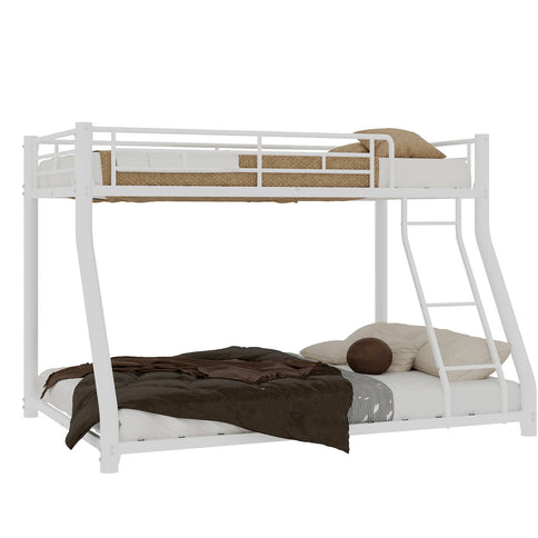 Twin Over Full Bunk Bed - White