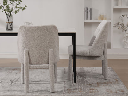 Wide Minimalist Dining Chair
