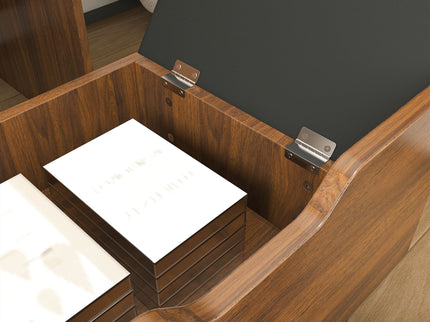 Vanity Desk With Lighted Mirror & Stool