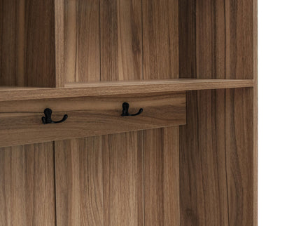Modern Storage Closet For Bedroom, Entryway, Or Living Room - Walnut