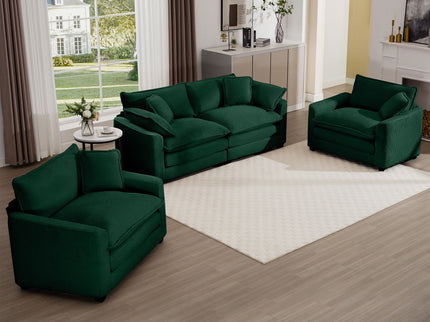 Elegant Oversized Sectional Sofa Set With Deep Seats And Flexible Layout