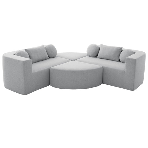 Boneless - Couch Modular Sectional Sofa With Deep Seating And Curved Design