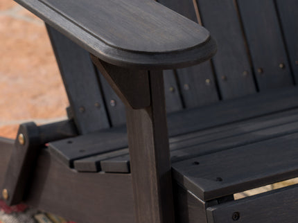 Outdoor Adirondack Rocking Loveseat With Hand Crafted Details