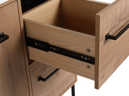 36" Freestanding Bathroom Vanity With Sink, Soft Close Doors & 2 Drawers - Imitative Oak