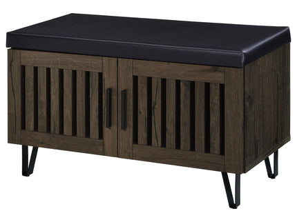 Clackamas - 2 Door Storage Bench With Padded Seat