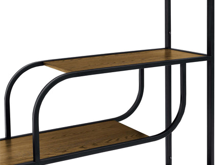 Geometric Bookcase / Display Rack - Black / Brown
