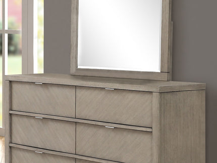 6 Drawer Dresser - Light Gray