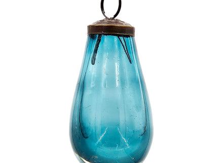 Luster Tear Drop Ornament, Glass Decorative Hanging Christmas Tree Ornaments For Holiday Party Decorations (Set of 12)