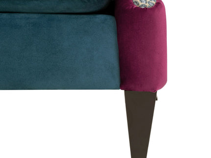 Anya - Wingback Accent Arm Chair - Blue